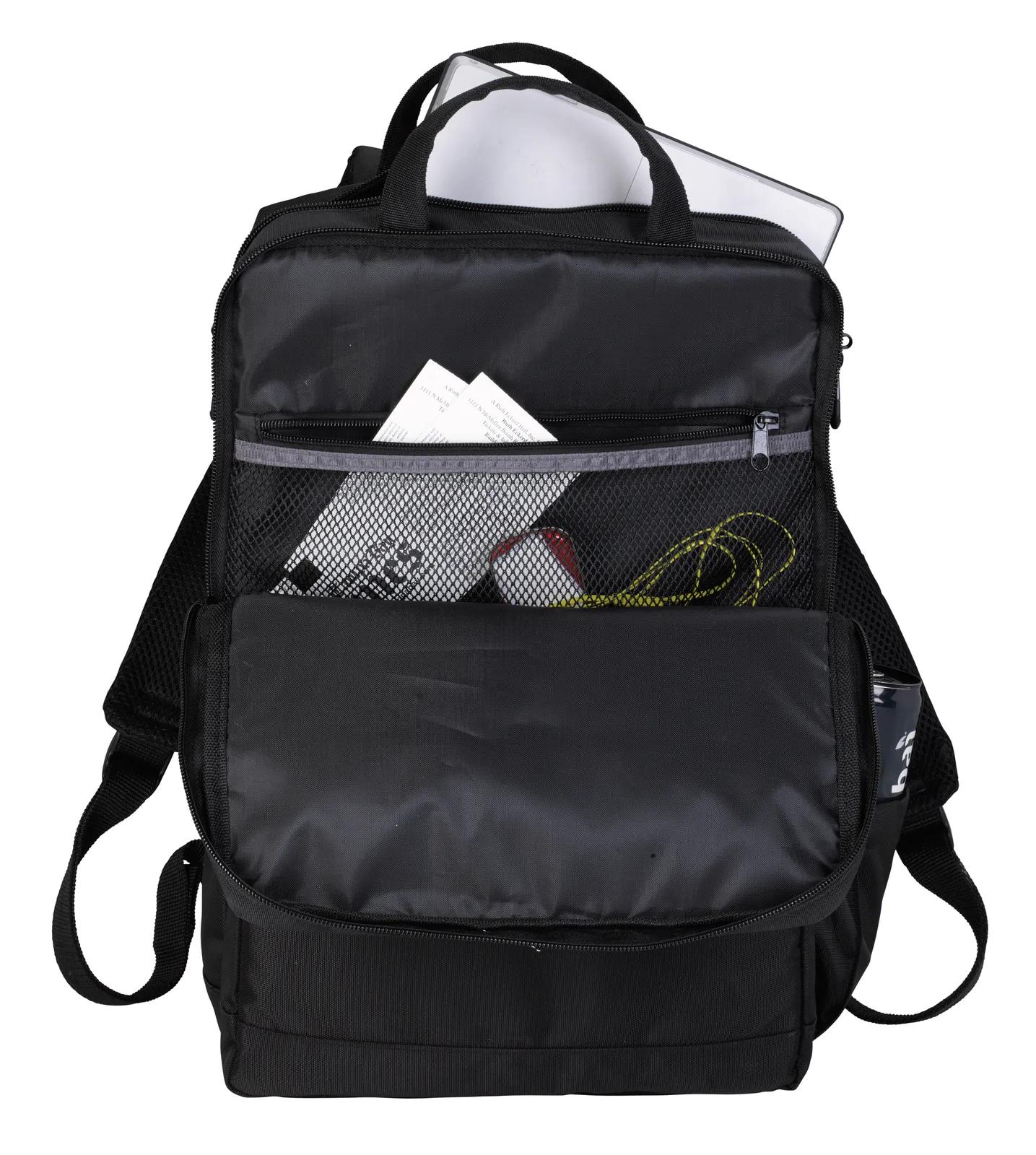 Charging Backpack with Dual Cable 900D Nylon - 16.9 x 10.6 in - product view 7