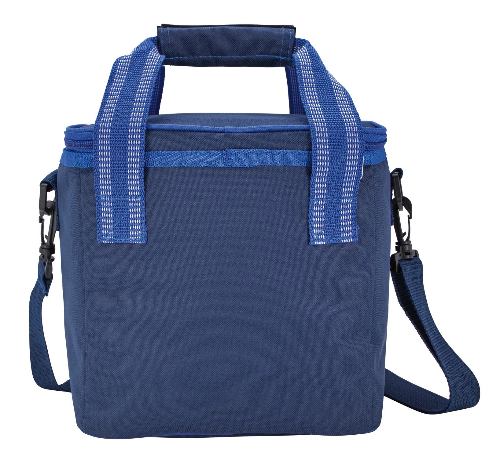 Accent Stitched Cooler with Shoulder Strap - 10 x 7.1 in - product view 2