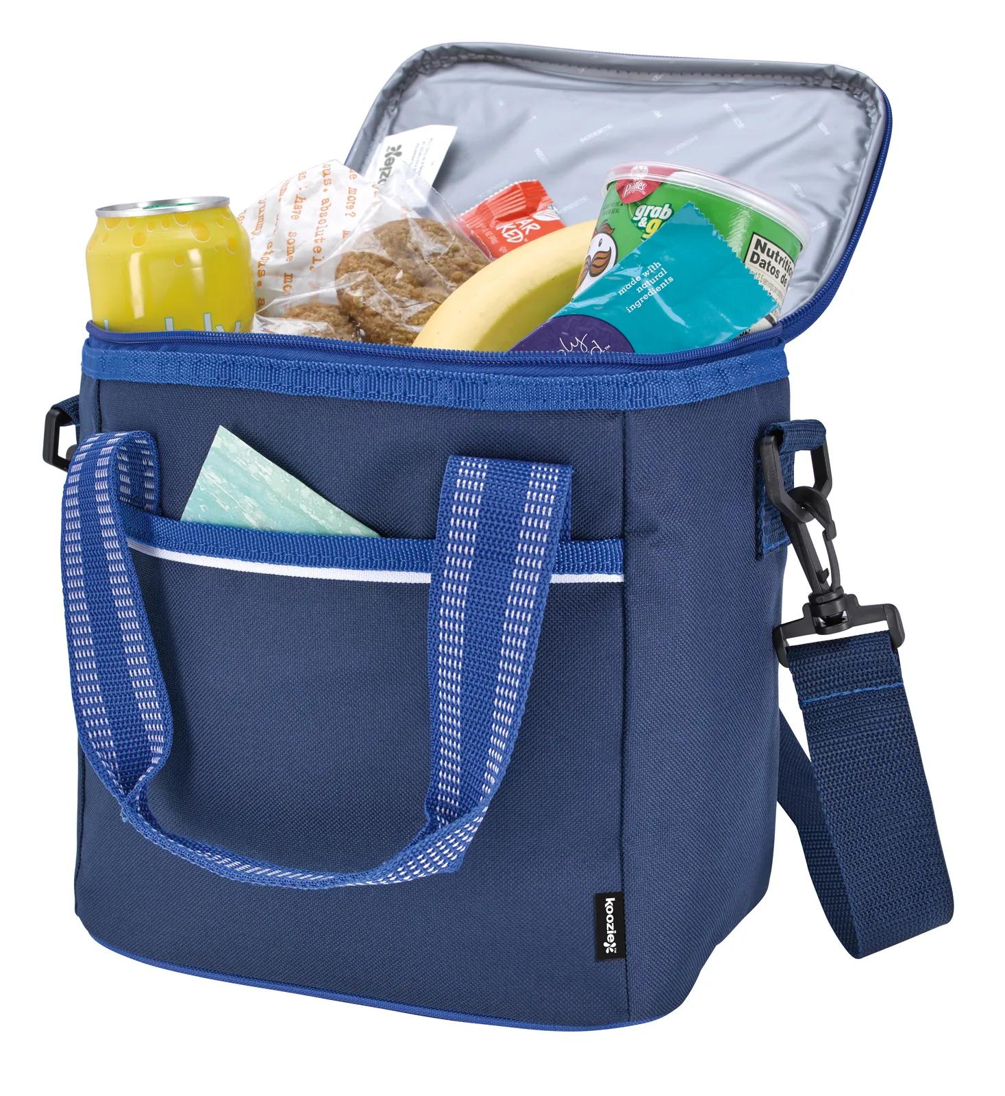 Accent Stitched Cooler with Shoulder Strap - 10 x 7.1 in - product view 4