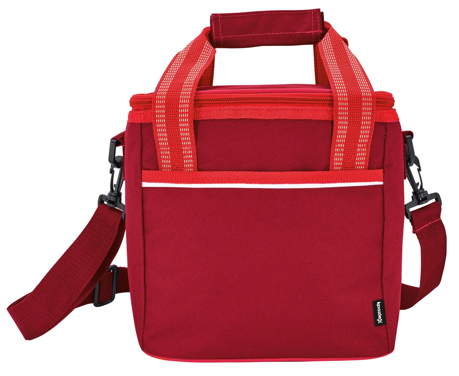 Accent Stitched Cooler with Shoulder Strap - 10 x 7.1 in - product view 6