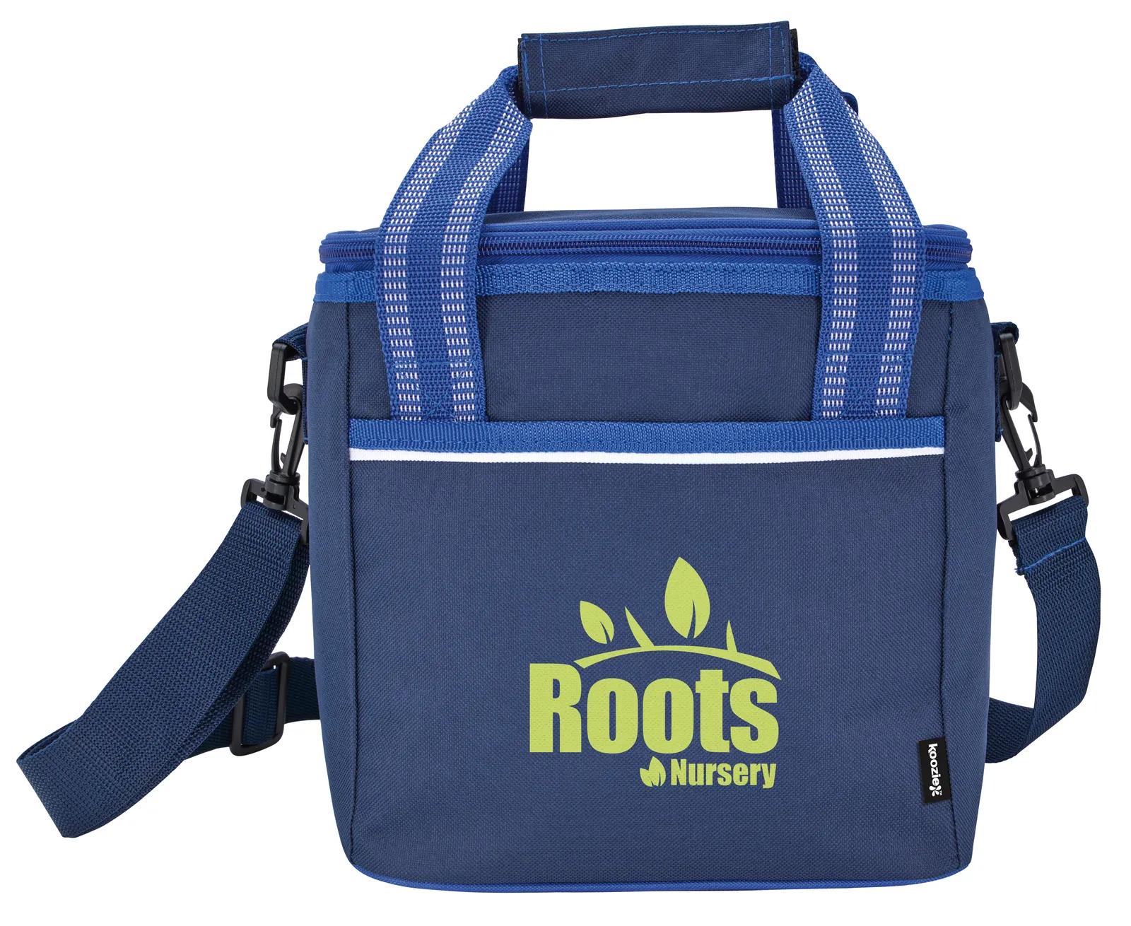 Accent Stitched Cooler with Shoulder Strap - 10 x 7.1 in - product view 7