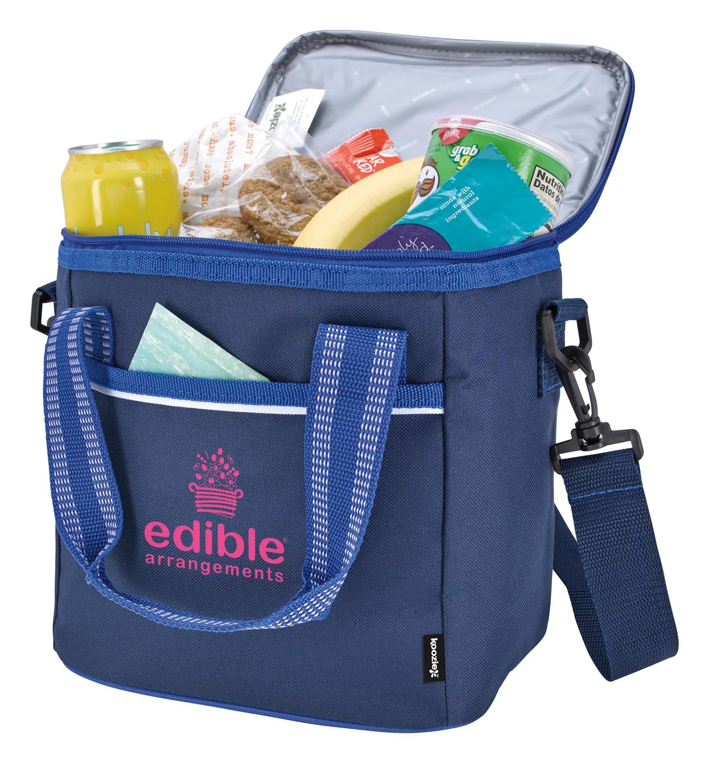 Accent Stitched Cooler with Shoulder Strap - 10 x 7.1 in - product view 8