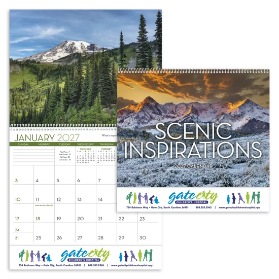 Triumph Calendars Scenic Inspirations Calendar - promotional product with custom logo