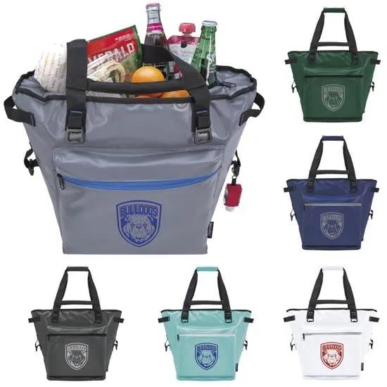 Tarpaulin Cooler Tote 22L with Bottle Openers - 14.5 x 12.6 in