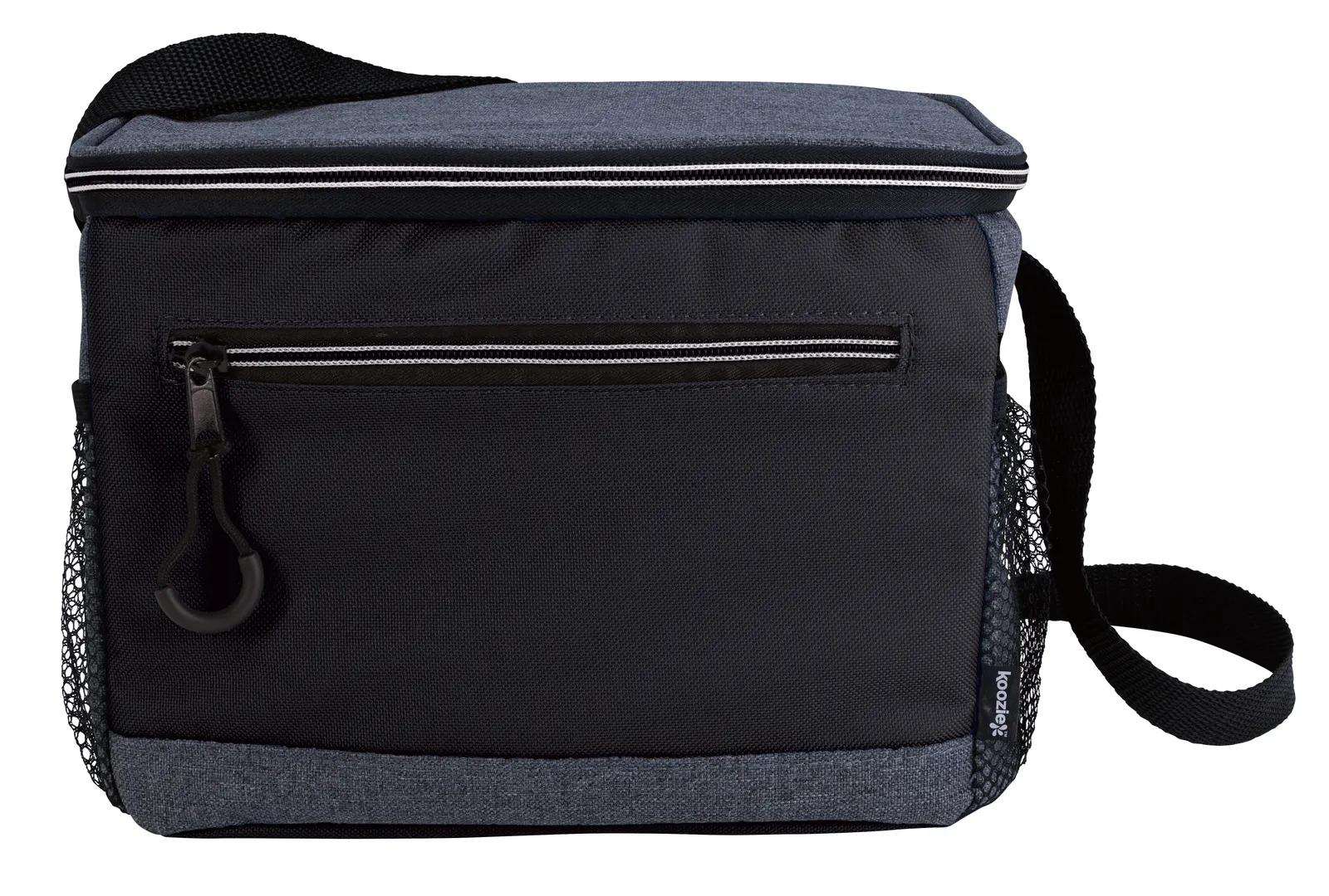 Two-Tone Lunch Cooler PEVA Lined 600D - 8 x 10 x 7 in - product view 2