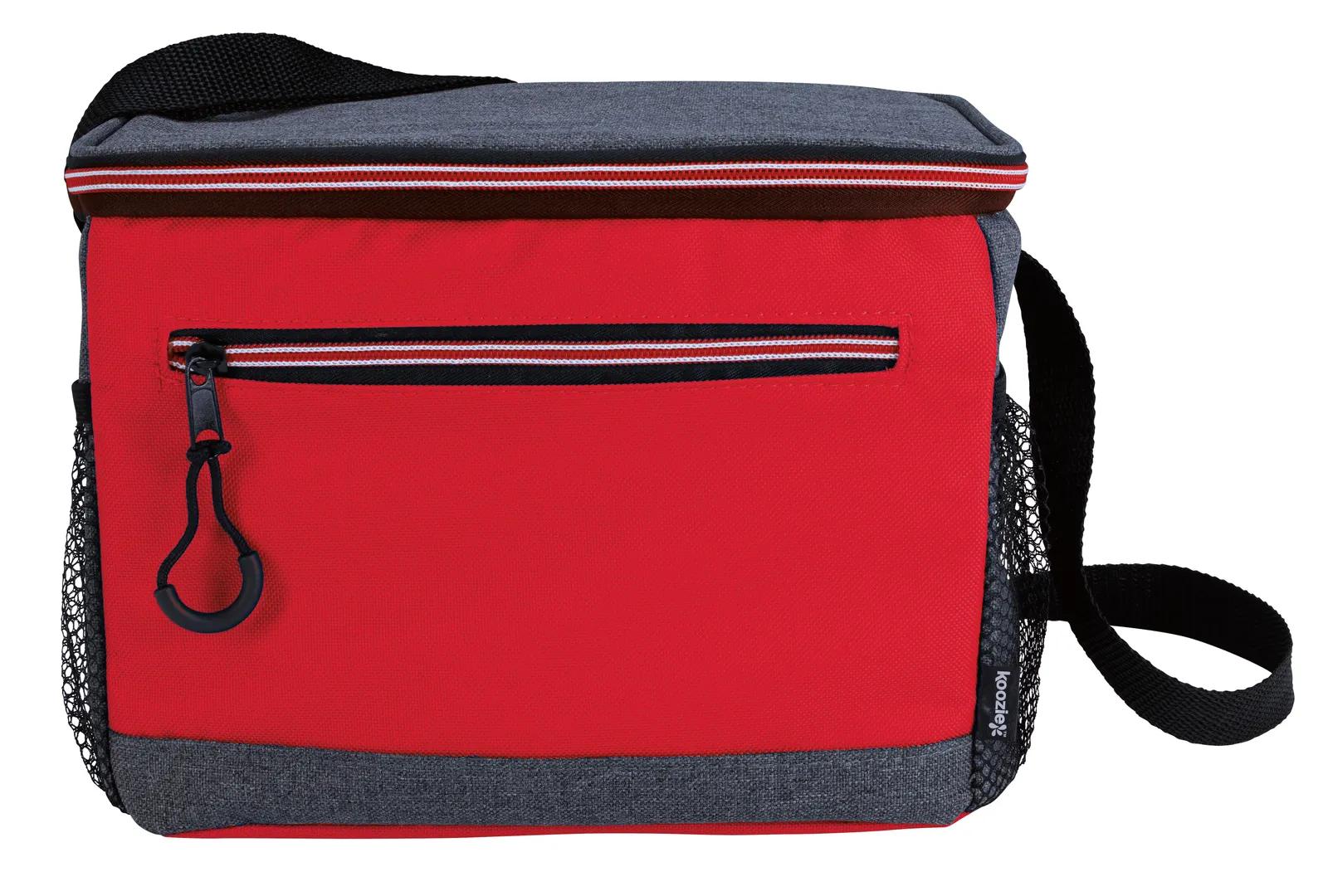 Two-Tone Lunch Cooler PEVA Lined 600D - 8 x 10 x 7 in - product view 3