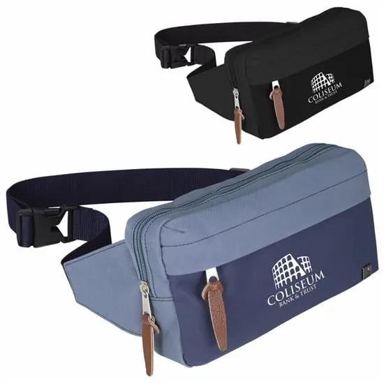 Fanny Pack PU Accents Premium Buckle 600D - 10.875 x 5.5 in