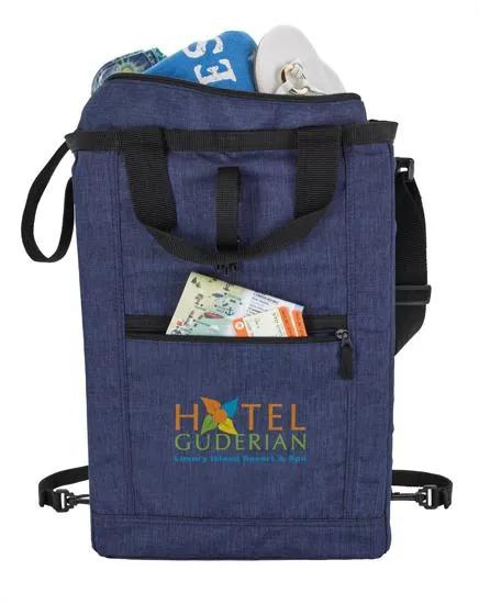 Packable Tote Backpack Folds Into Itself - 16.875 x 12.25 in