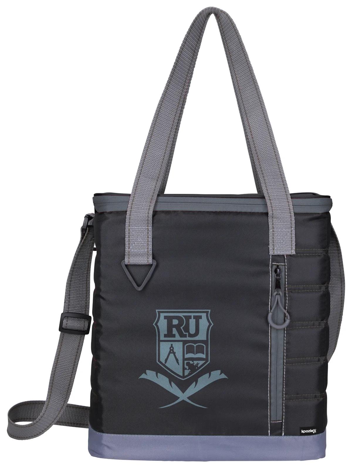 Quilted Cooler Tote PEVA Lined 420D - 13.25 x 11.625 in - product view 2