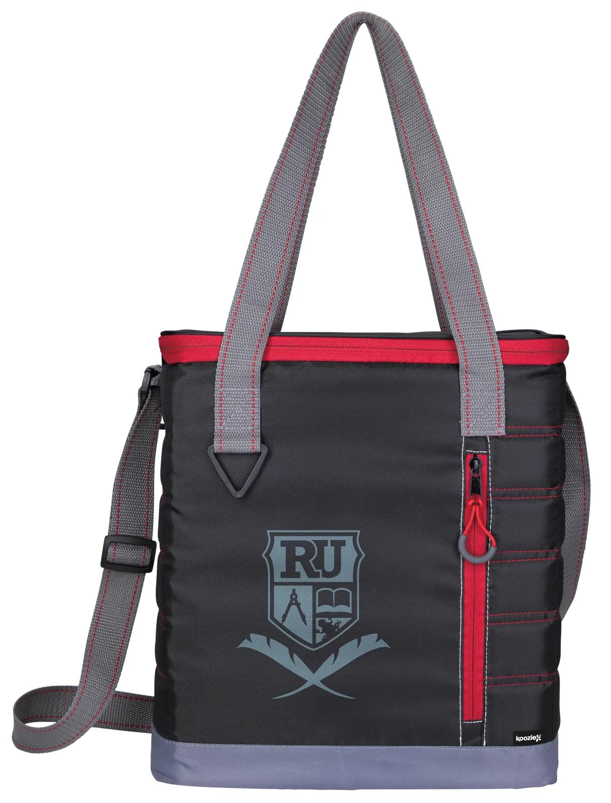 Quilted Cooler Tote PEVA Lined 420D - 13.25 x 11.625 in - product view 3