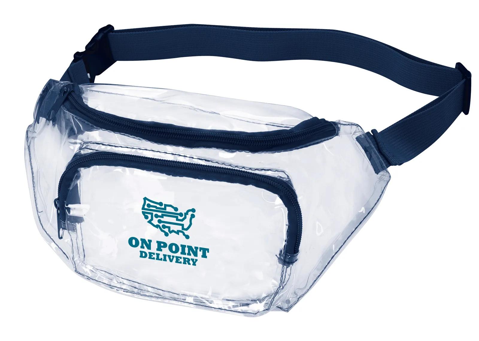 Clear Fanny Pack NFL Compliant PVC - 12.625 x 5.875 in - product view 4