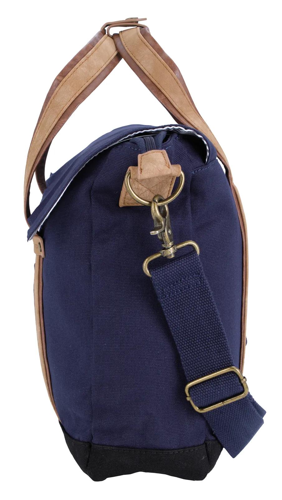 Cotton Canvas Messenger Padded Laptop 16 oz - 15.875 x 11.25 in - product view 35