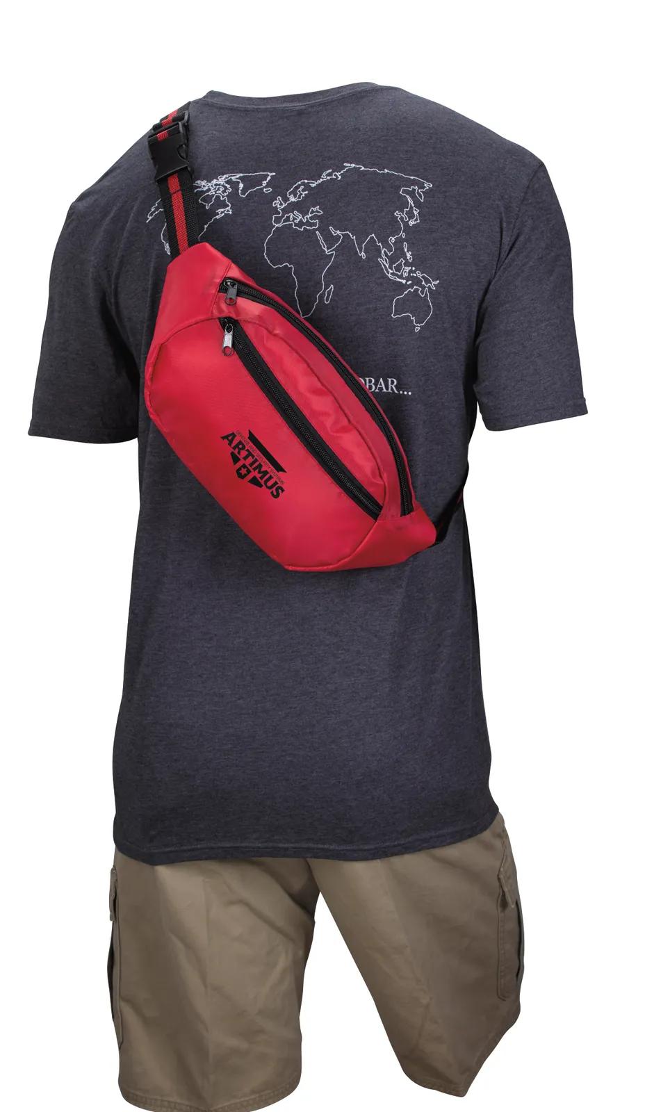 Oval Fanny Pack Extendable Sling Strap - 13.75 x 6.75 in - product view 6