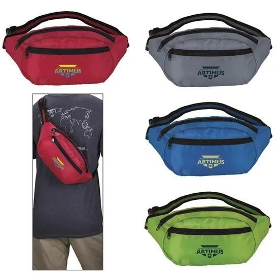 Oval Fanny Pack Extendable Sling Strap - 13.75 x 6.75 in