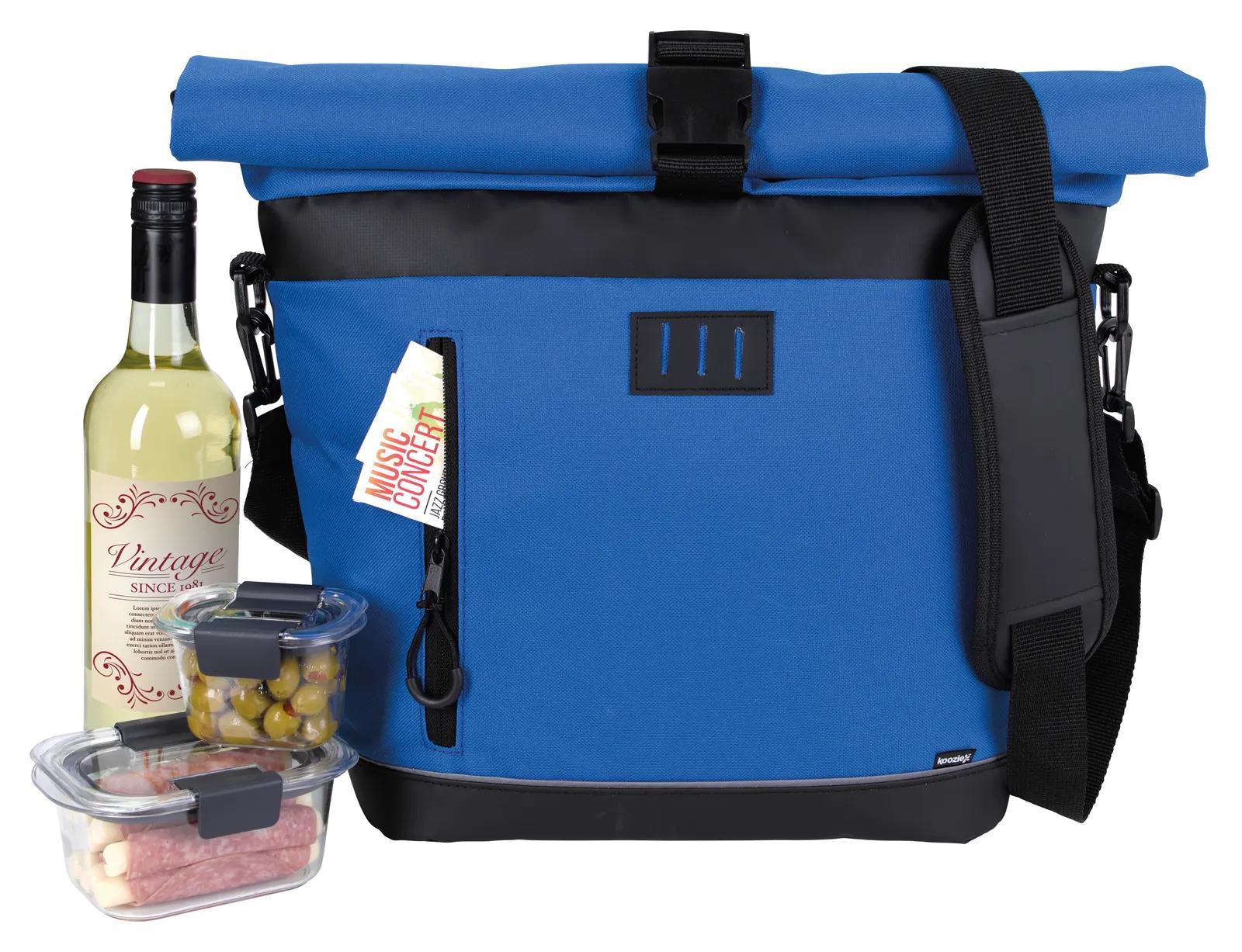 Crossbody Cooler Rolltop Tarpaulin Bottom - 21.9 x 18.5 in - product view 7