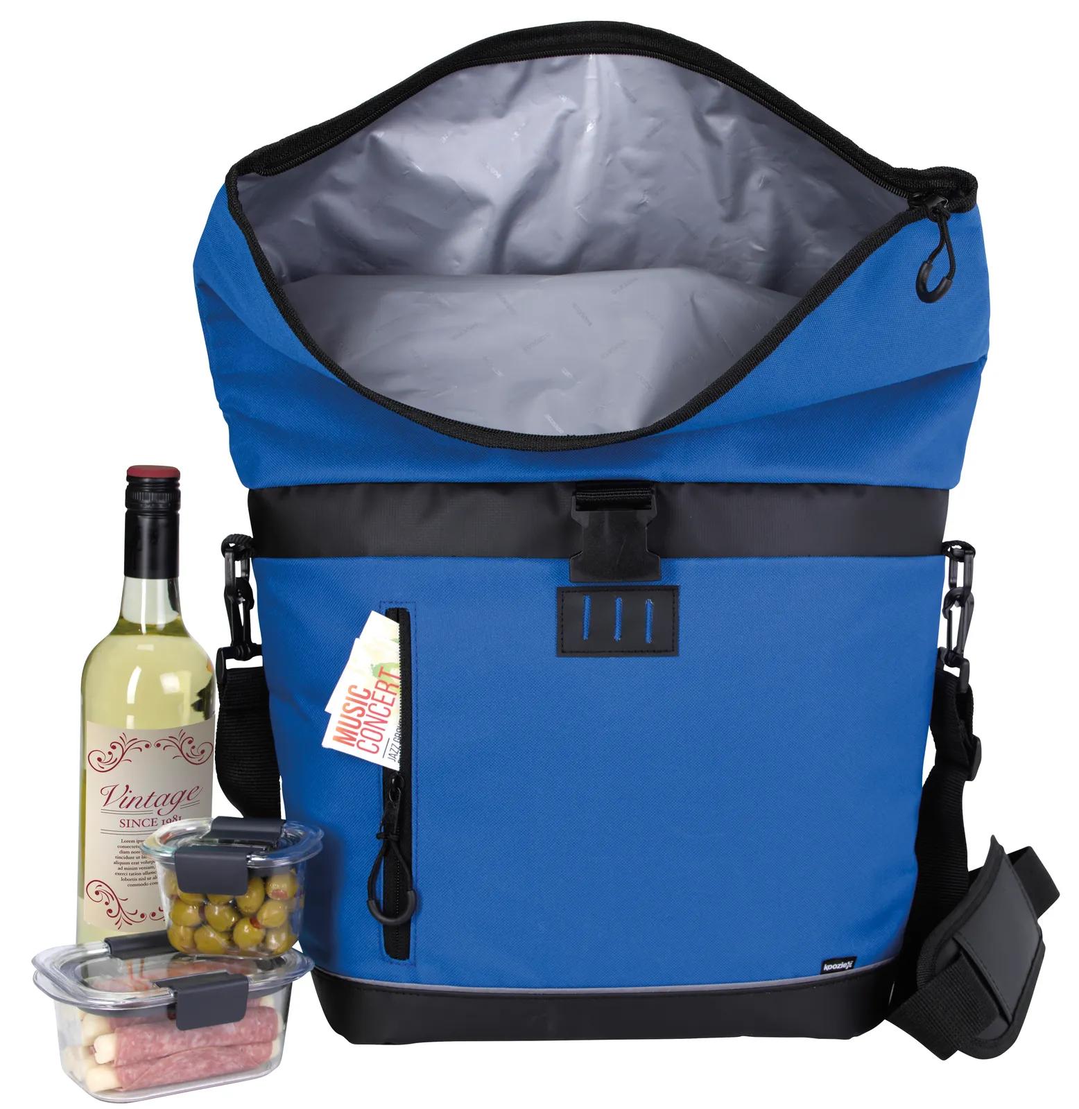 Crossbody Cooler Rolltop Tarpaulin Bottom - 21.9 x 18.5 in - product view 8