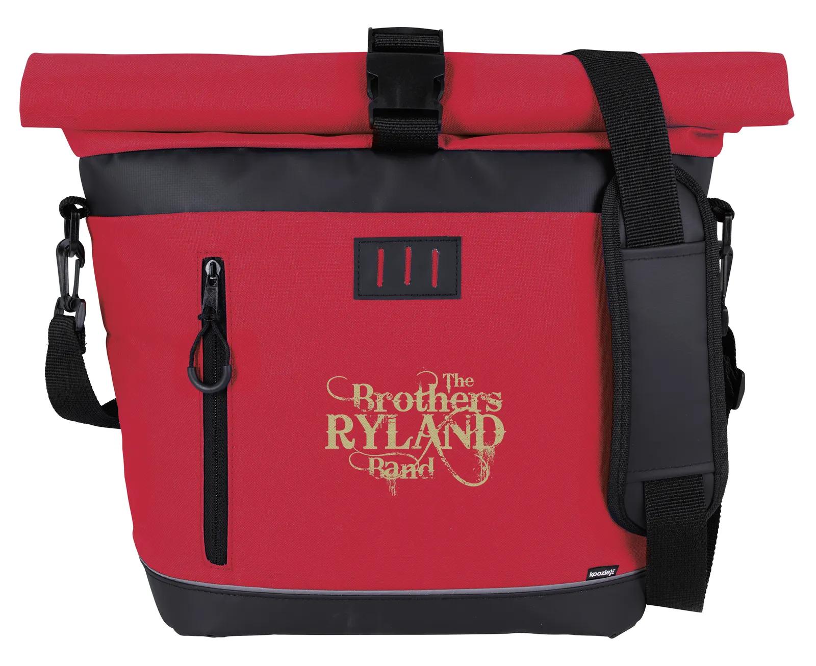 Crossbody Cooler Rolltop Tarpaulin Bottom - 21.9 x 18.5 in - product view 10