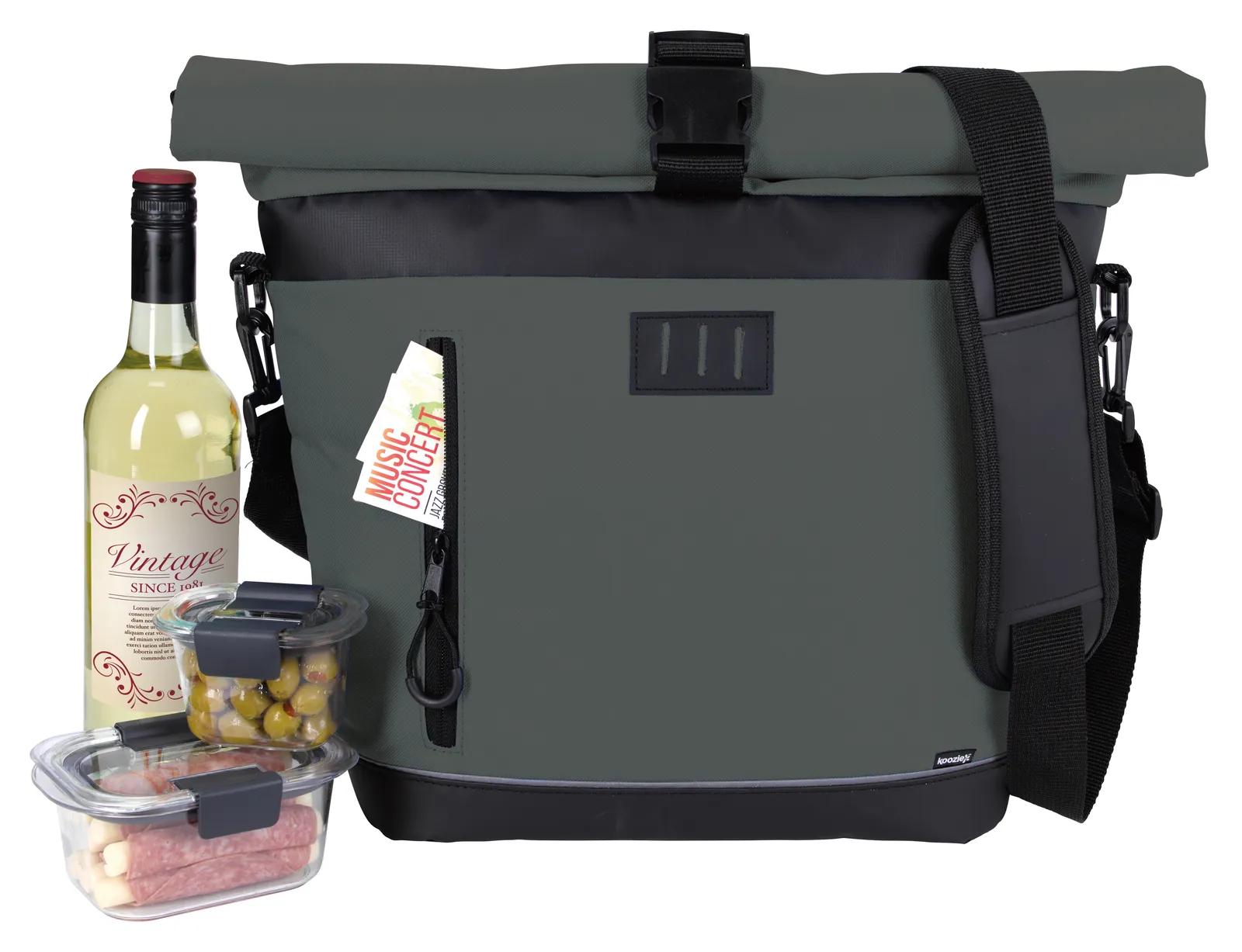 Crossbody Cooler Rolltop Tarpaulin Bottom - 21.9 x 18.5 in - product view 16