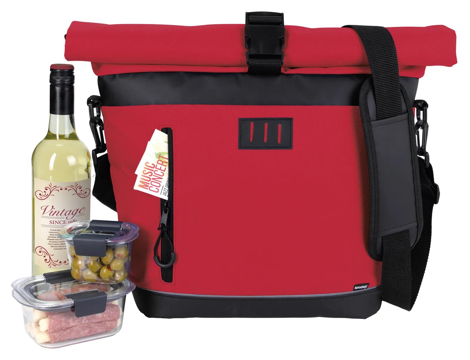 Crossbody Cooler Rolltop Tarpaulin Bottom - 21.9 x 18.5 in - product view 20