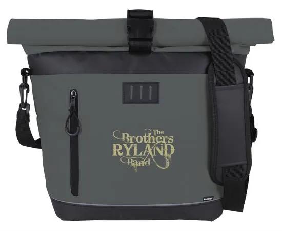 Crossbody Cooler Rolltop Tarpaulin Bottom - 21.9 x 18.5 in