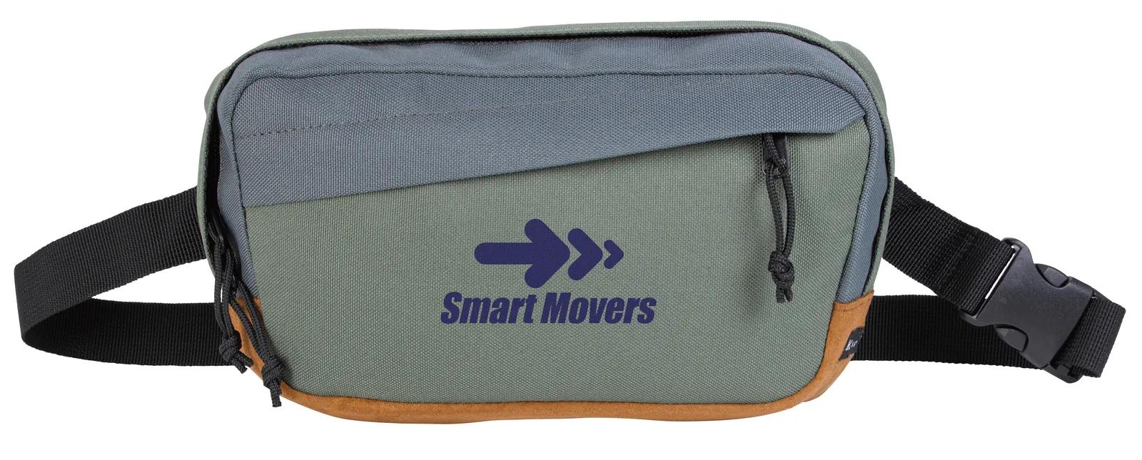 RPET Fanny Pack Suede Trim Convertible Sling - 6.1 x 10.6 in - product view 25