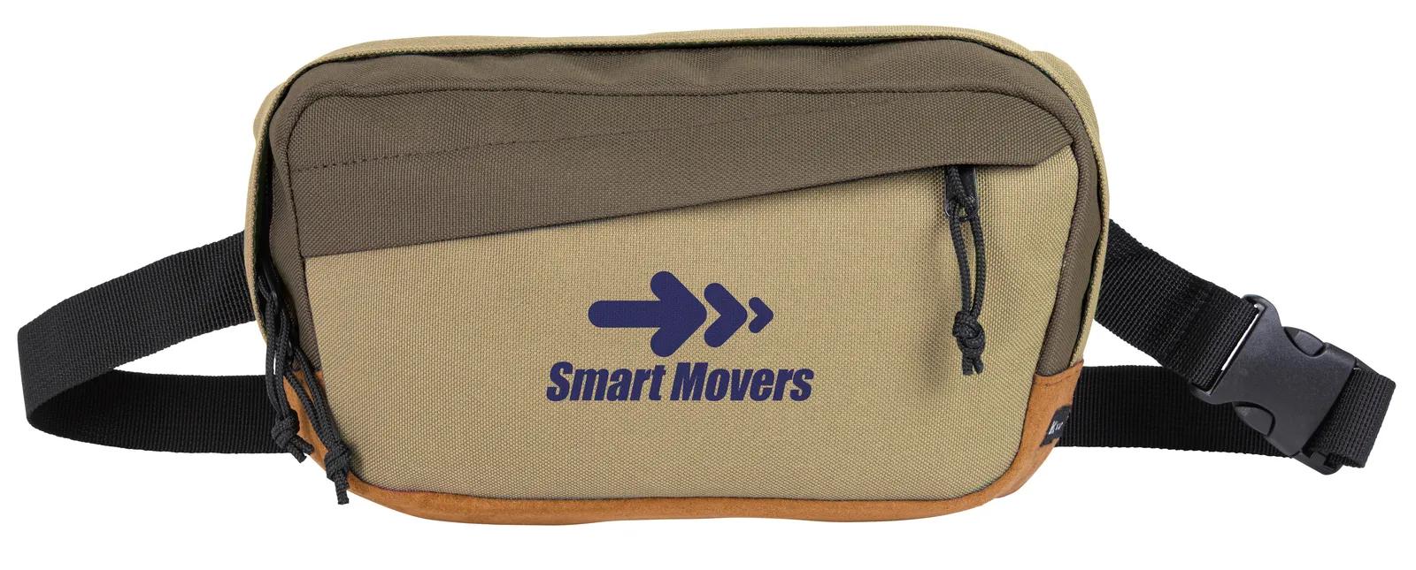 RPET Fanny Pack Suede Trim Convertible Sling - 6.1 x 10.6 in - product view 28