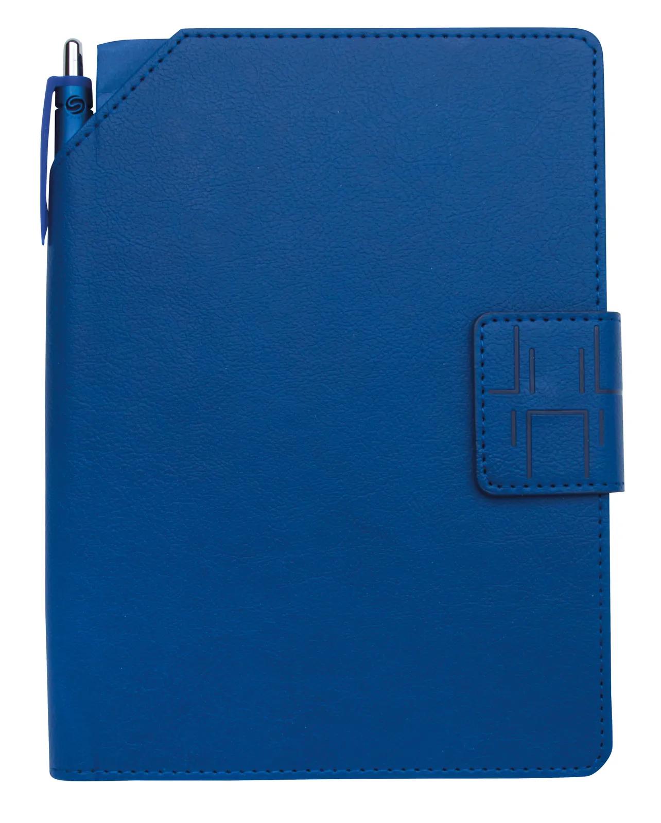 Magnetic Closure Journal Leatherette Daven Pen - 8.1 x 5.5 in - product view 3