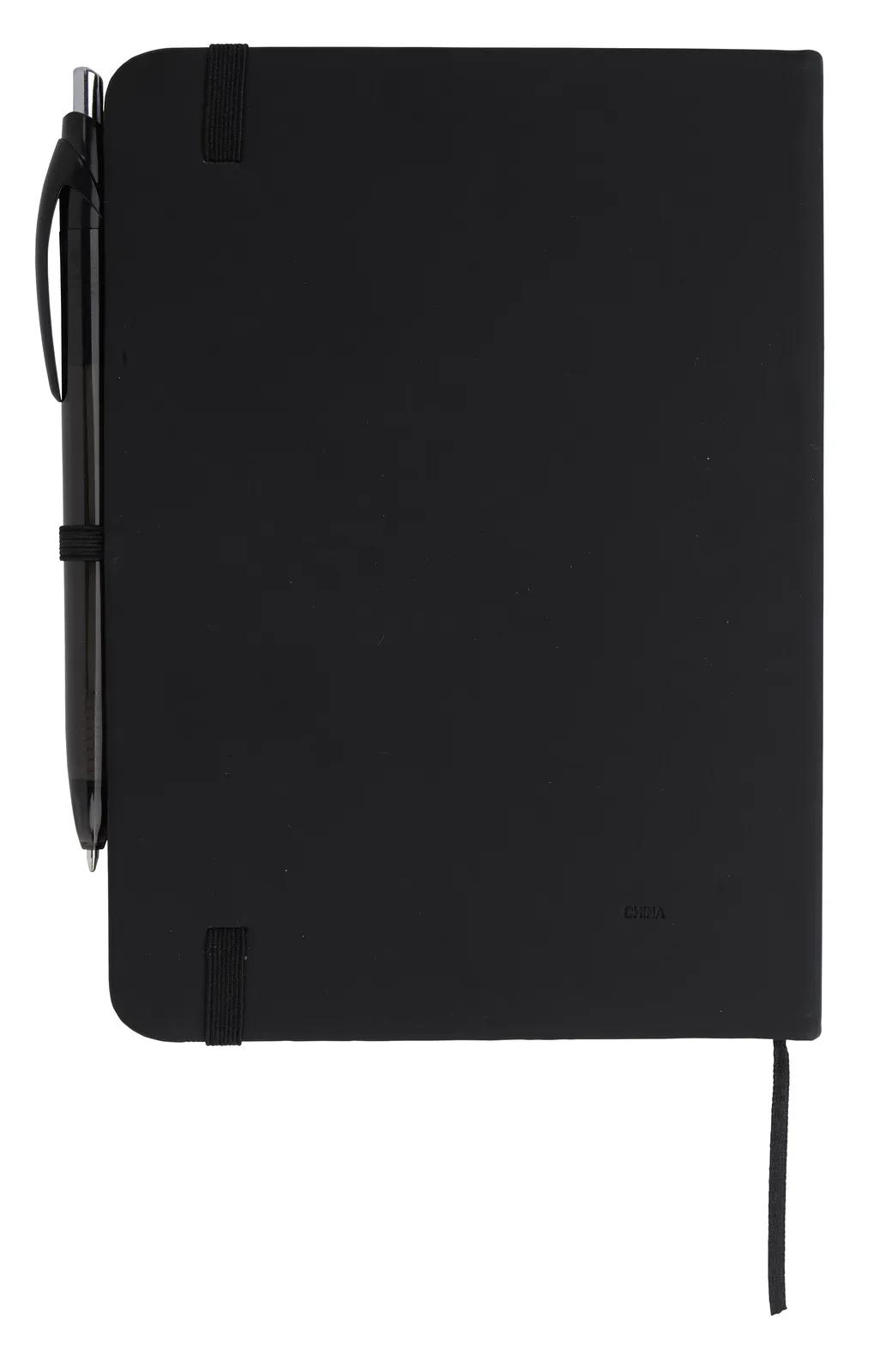 Card Pocket Notebook Leatherette Element Pen - 6.9 x 5 in - product view 2