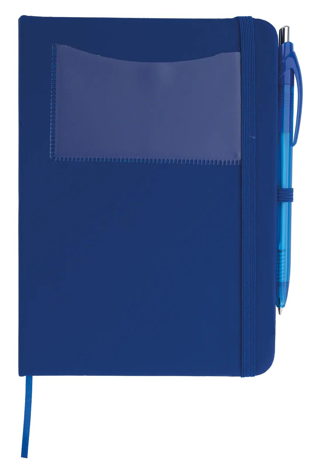 Card Pocket Notebook Leatherette Element Pen - 6.9 x 5 in - product view 5