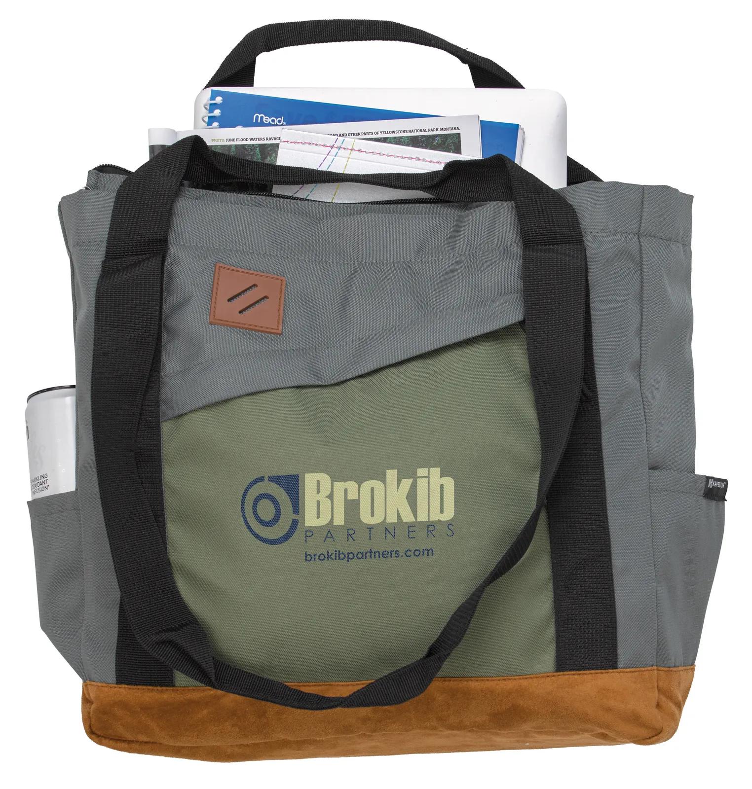 Recycled Tote Backpack RPET Laptop Sleeve - 14 x 14 in - product view 6