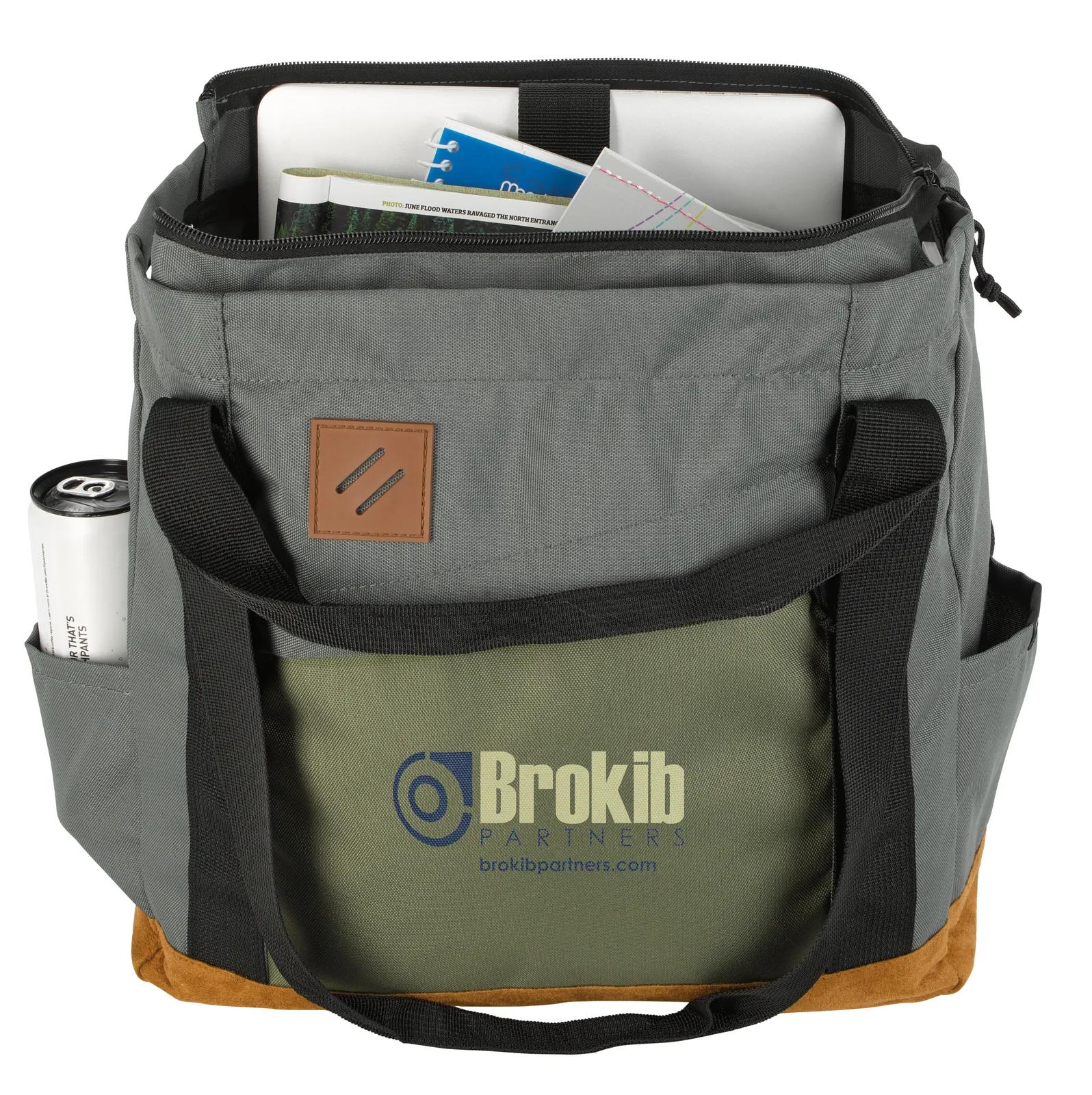 Recycled Tote Backpack RPET Laptop Sleeve - 14 x 14 in - product view 7