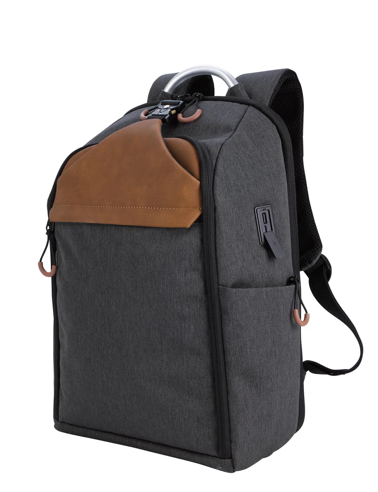 Computer Backpack USB Port RPET TSA Friendly - 19 x 12 in - product view 3