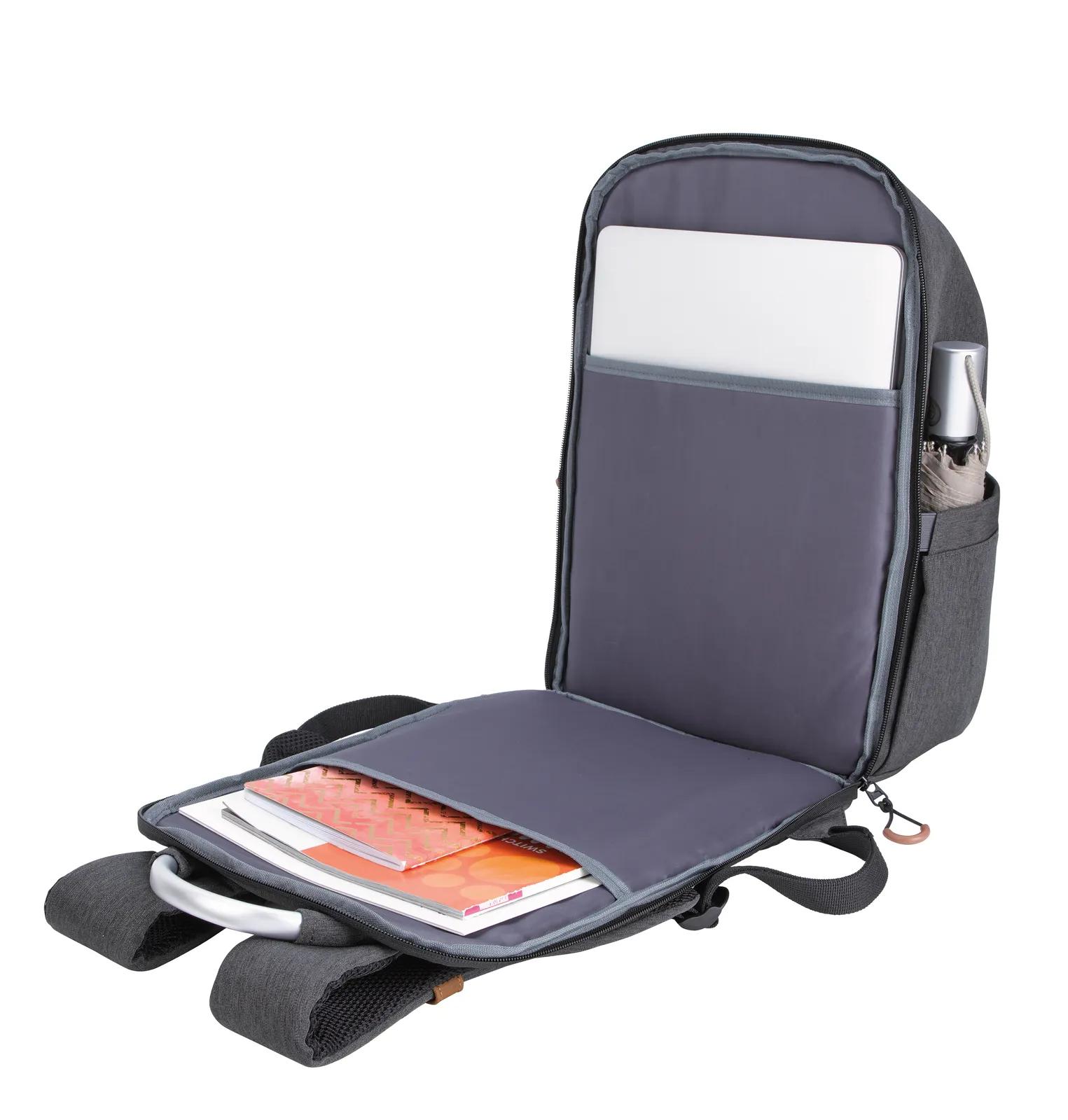 Computer Backpack USB Port RPET TSA Friendly - 19 x 12 in - product view 8