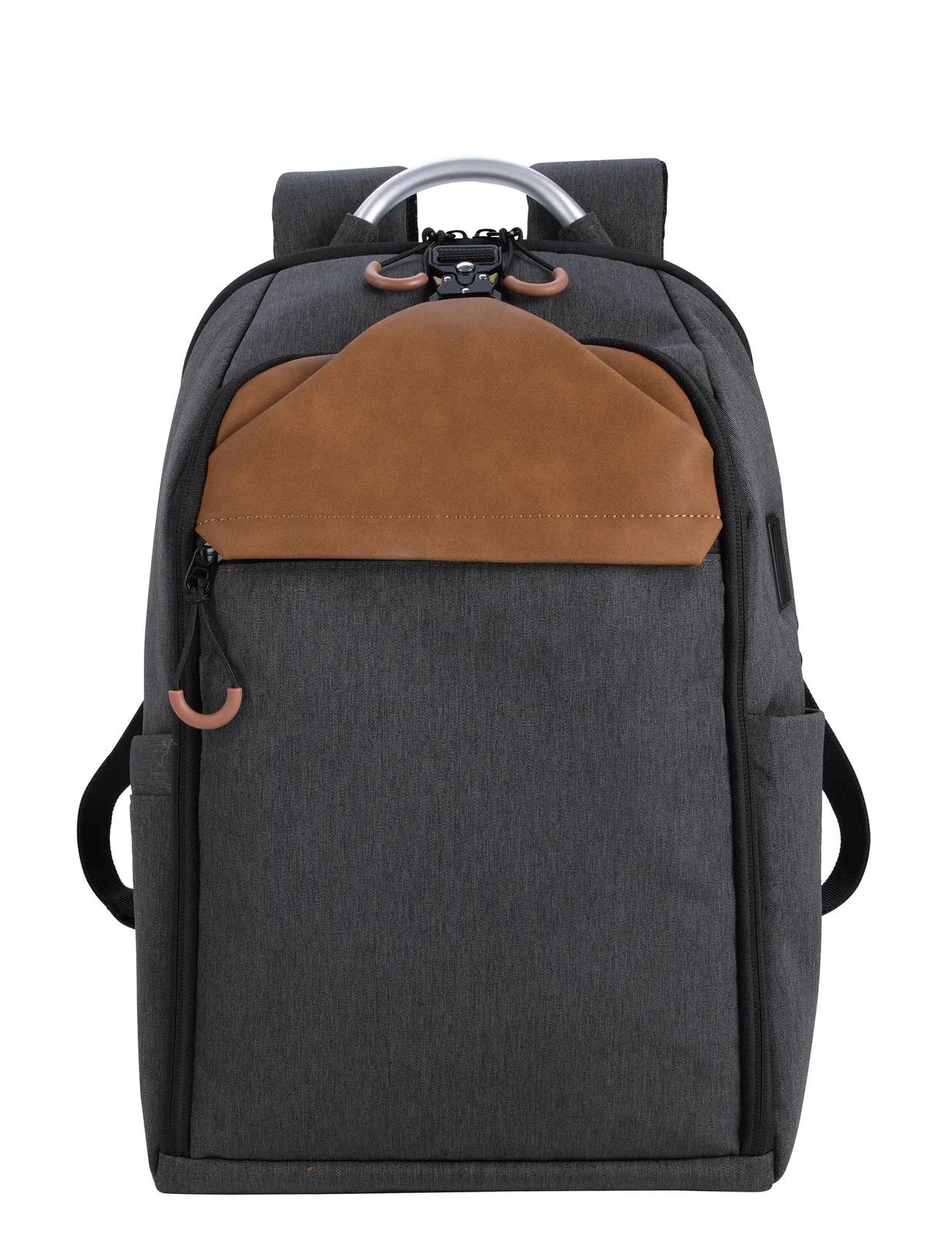 Computer Backpack USB Port RPET TSA Friendly - 19 x 12 in - product view 10