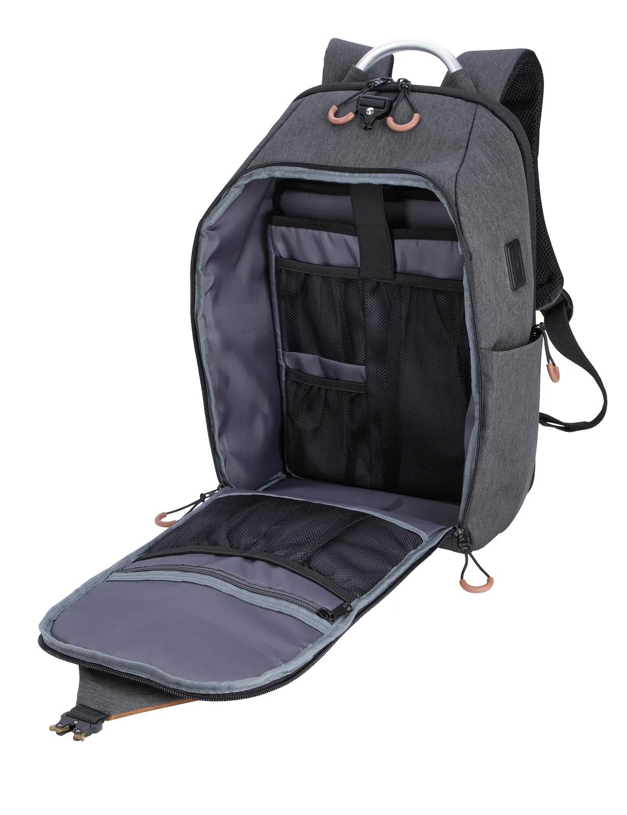 Computer Backpack USB Port RPET TSA Friendly - 19 x 12 in - product view 15