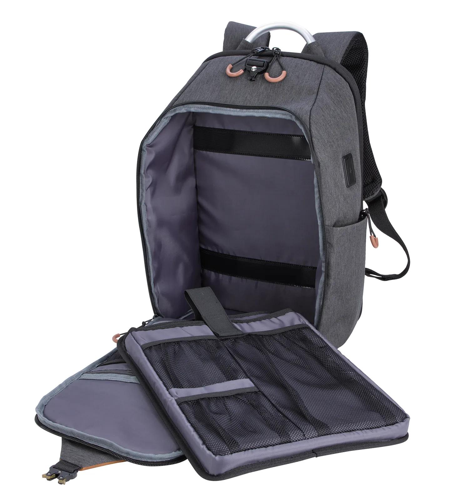 Computer Backpack USB Port RPET TSA Friendly - 19 x 12 in - product view 17