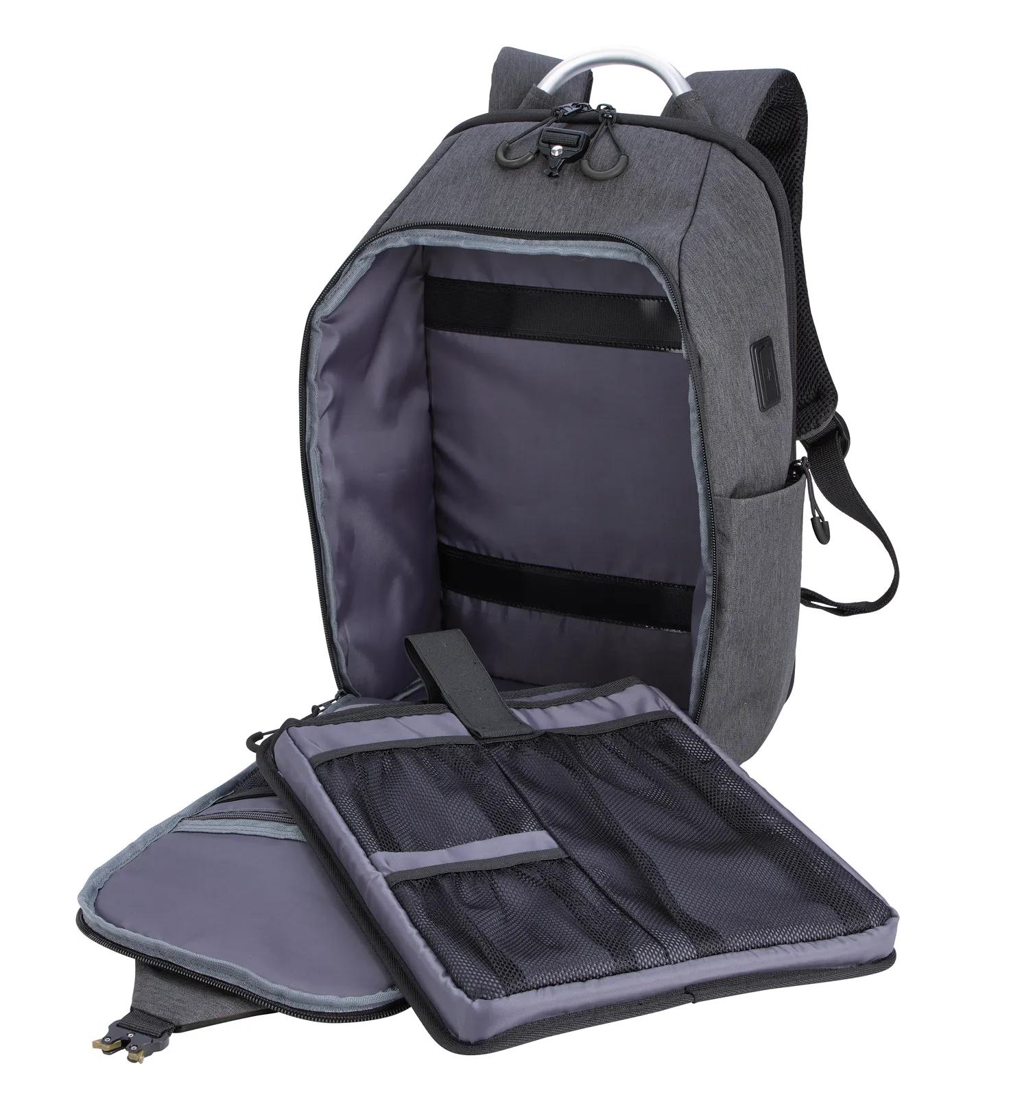 Computer Backpack USB Port RPET TSA Friendly - 19 x 12 in - product view 26