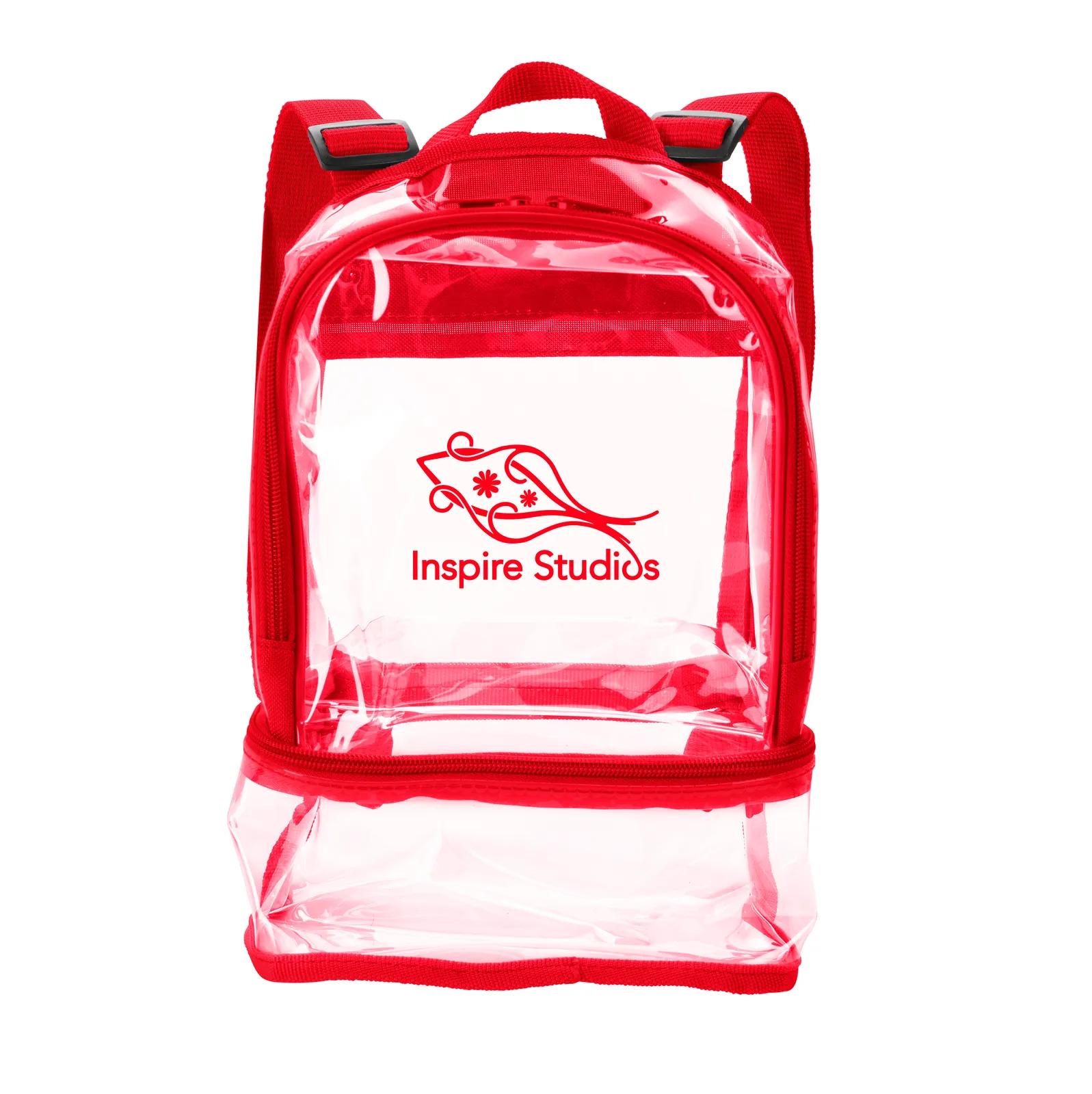 Clear Mini Backpack Recycled TPU NFL Stadium - 12 x 8 in