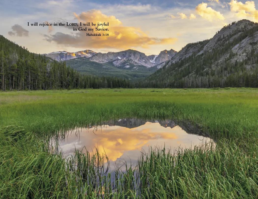 World Inspiration Wall Calendar Bible Verses - 18.5 x 11 in - product view 25