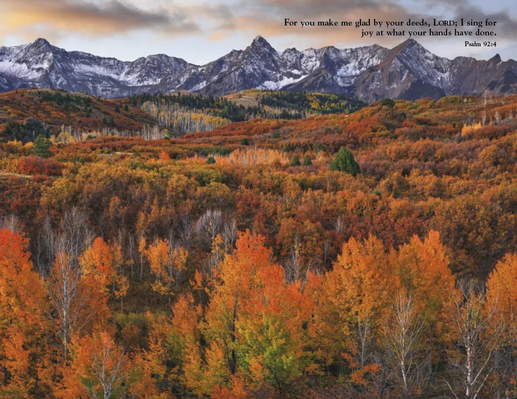 World Inspiration Wall Calendar Bible Verses - 18.5 x 11 in - product view 29