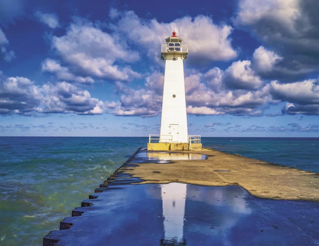 Lighthouses Wall Calendar US Coastal FSC - 18.5 x 11 in - product view 27