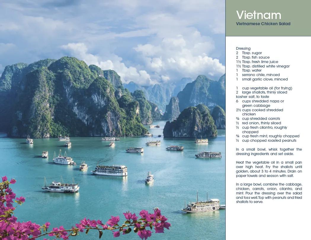 World Scenes Recipe Calendar Travel Photos - 18.5 x 11 in - product view 19