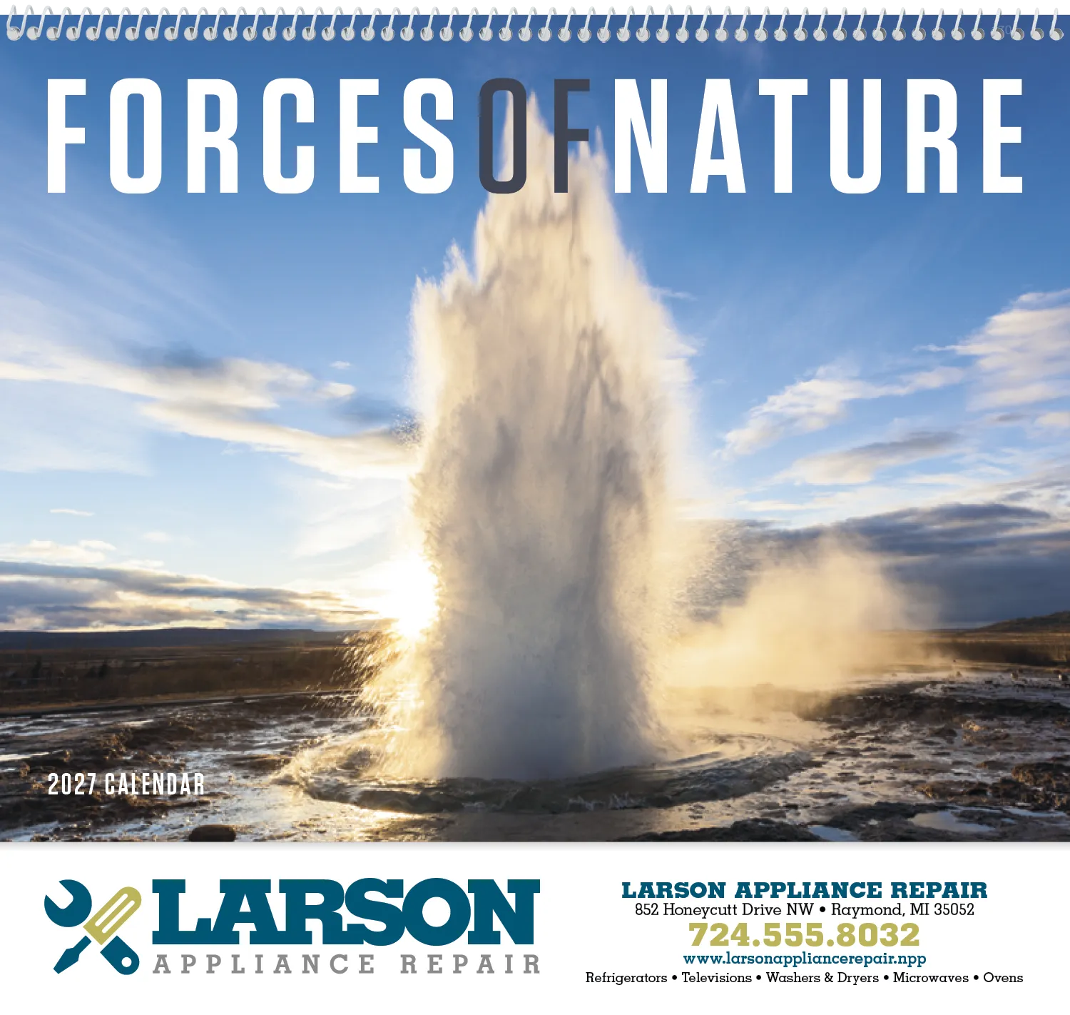 Forces Nature Calendar Weather Phenomena - 18.5 x 11 in - product view 15