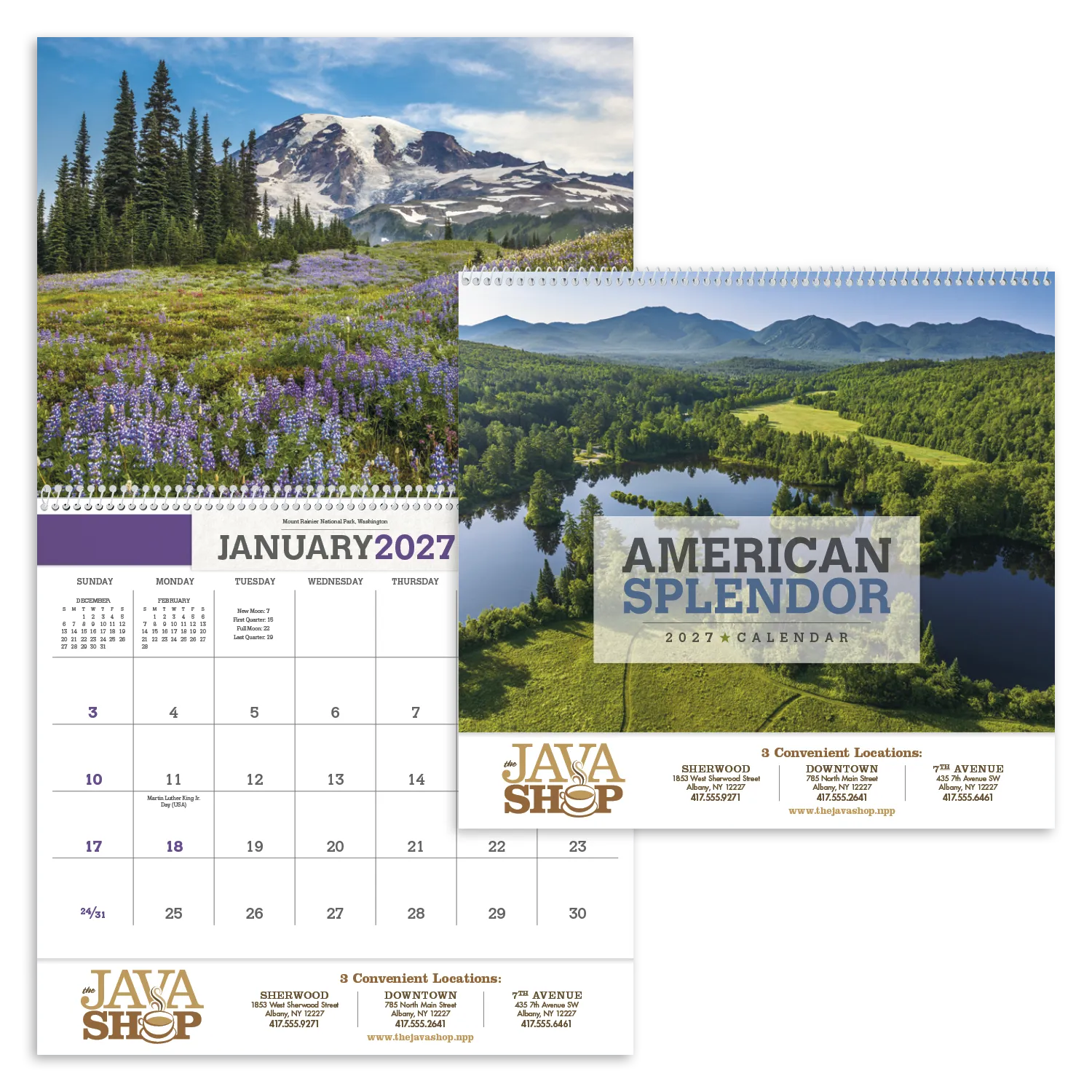 American Splendor Wall Calendar Scenic FSC - 18.5 x 11 in - product view 31