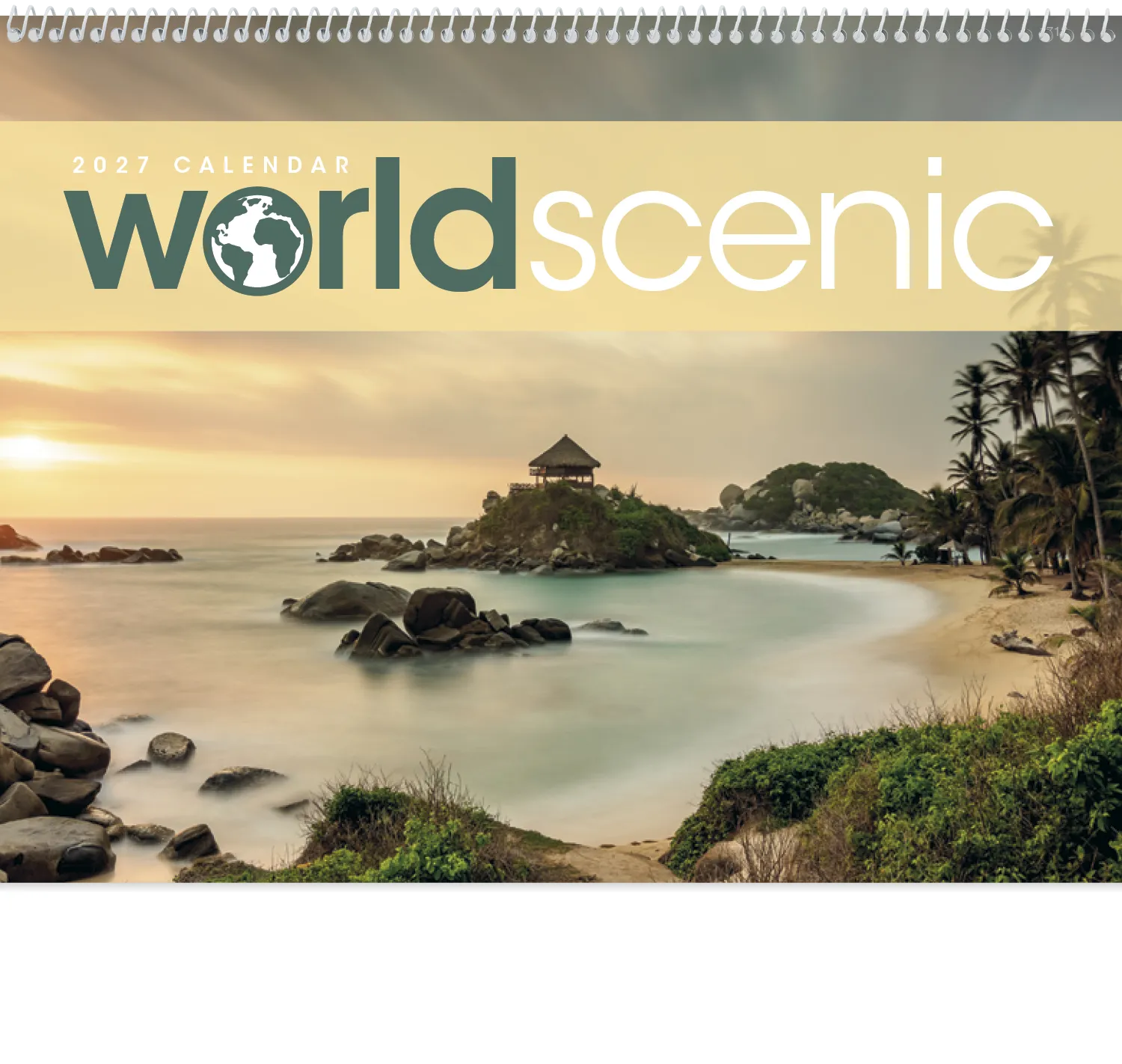 World Scenic Wall Calendar Photography FSC - 18.5 x 11 in - product view 16