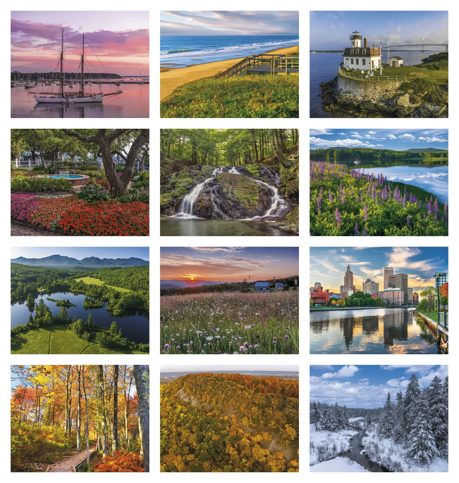 New England Wall Calendar Regional Photography - 18.5 x 11 in - product view 30