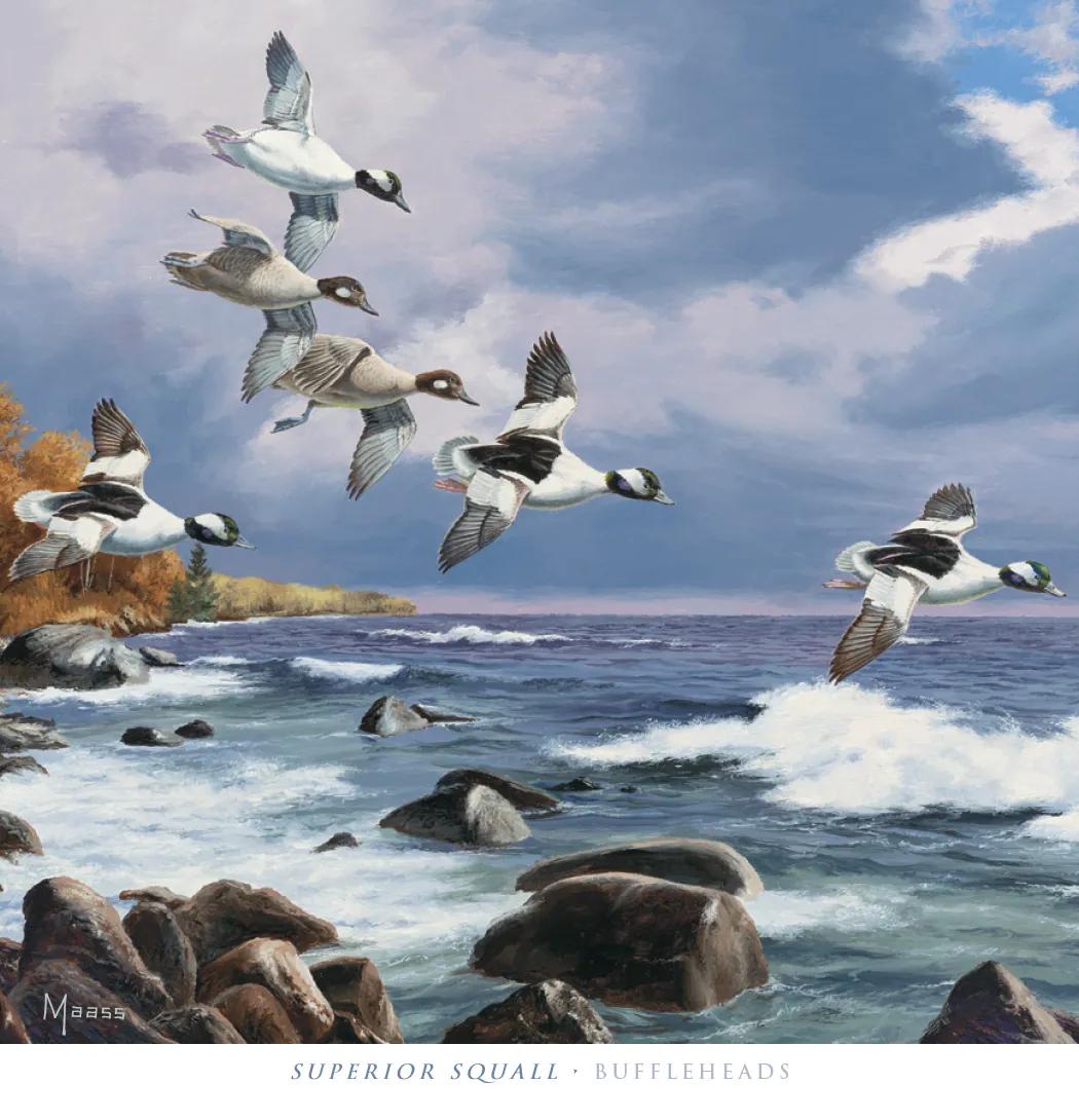 David Maass Executive Calendar Wildlife Art - 25 x 12 in - product view 13