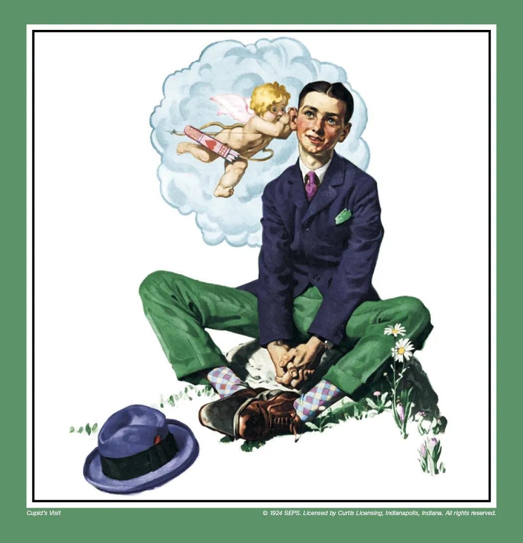 Norman Rockwell Executive Calendar FSC Paper - 25 x 12 in - product view 6