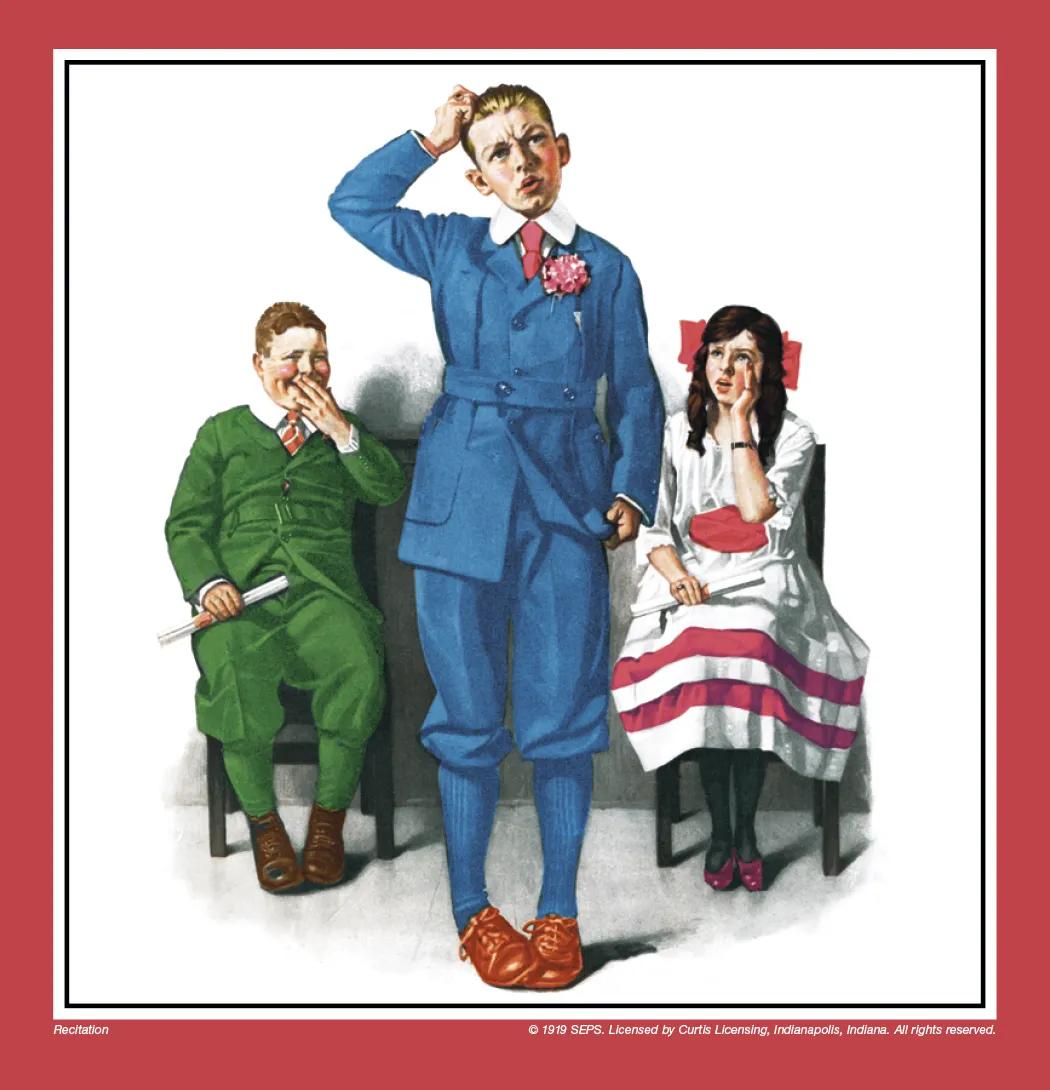 Norman Rockwell Executive Calendar FSC Paper - 25 x 12 in - product view 8