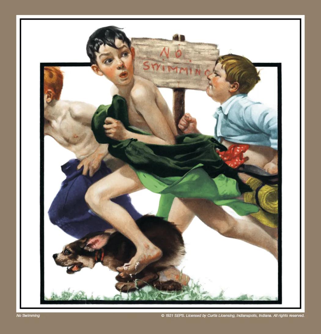 Norman Rockwell Executive Calendar FSC Paper - 25 x 12 in - product view 11